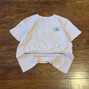 Billabong Women's Pink and White T-shirt